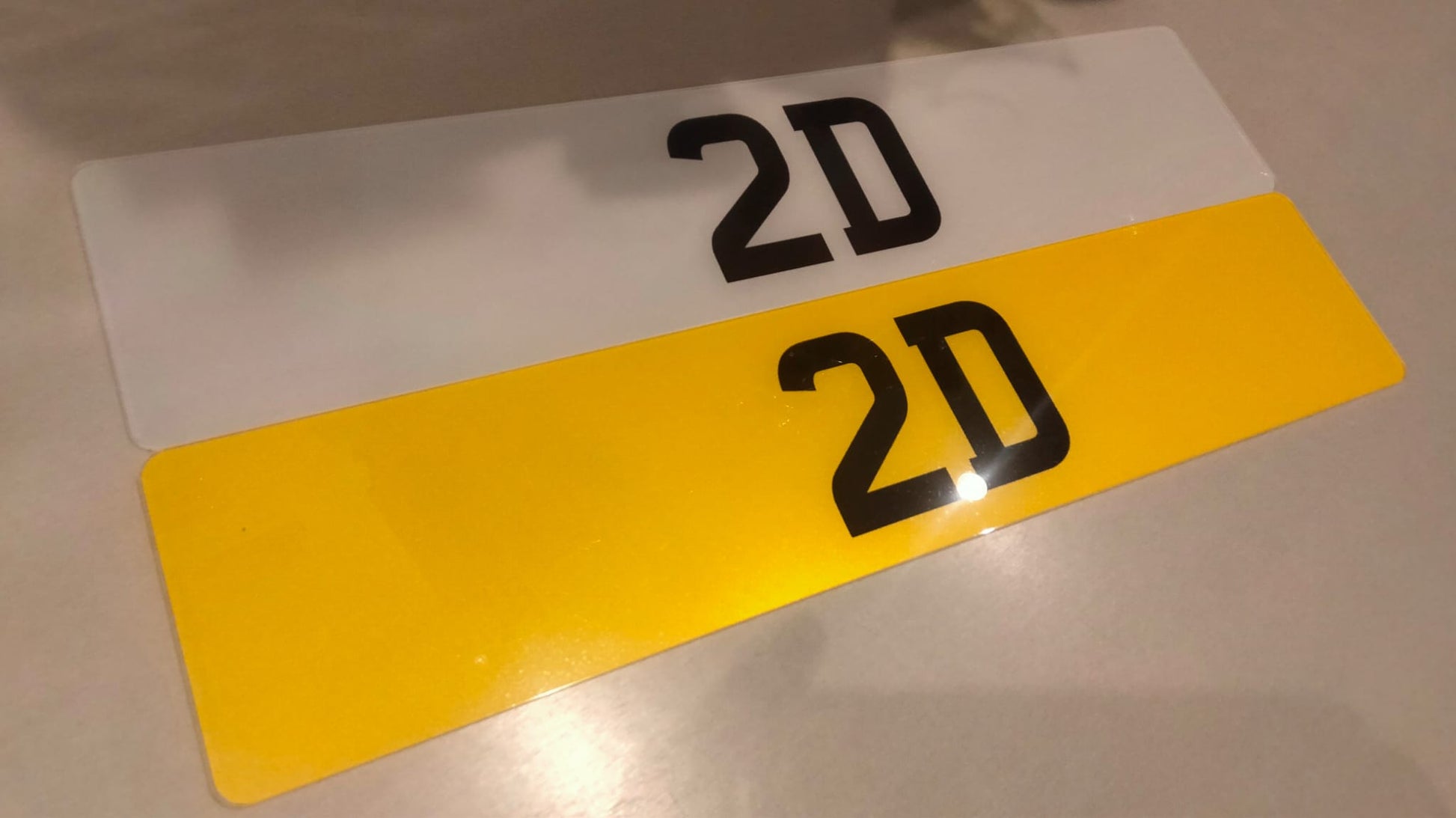 2D Standard Registration Plate