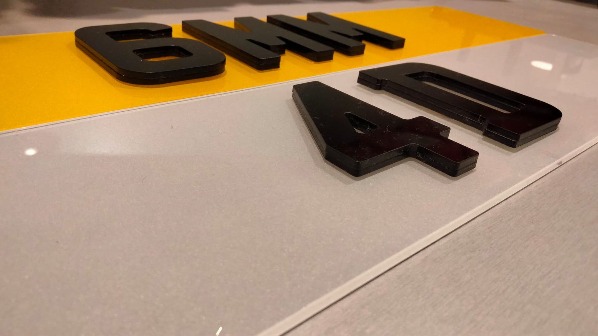 6mm 4D Registration Plates